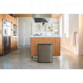 Мусорный бак Touch Bin Bo, V 2 x 30 л, L 31,2 см, W 54,5 см, H 65,6 см, Brabantia