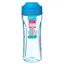 Бутылка для воды из тритана Hydrate, Пластик, V 600 мл, L 7,2 см, W 9,5 см, H 21 см, Sistema