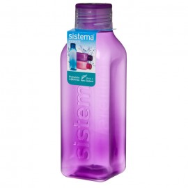 Бутылка квадратная Hydrate, Пластик, V 725 мл, L 6,8 см, W 6,8 см, H 22 см, Sistema