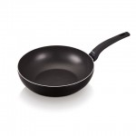 Сковорода вок антипригарная Heat Matt Black, Алюминий, D 28 см, Brabantia