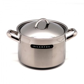 Глубокая кастрюля Европа, V 5,2 л, Металл, D 22 см, Silampos