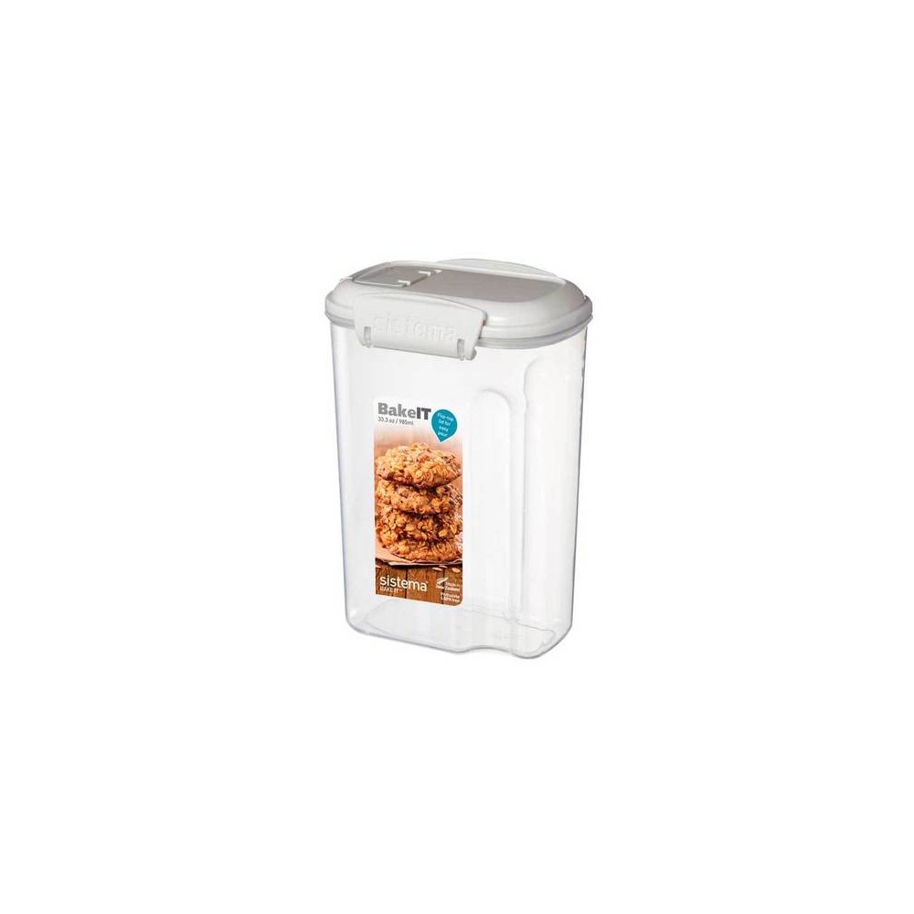 Контейнер Bake-it, Пластик, V 985 мл, L 8,7 см, W 12 см, H 17,2 см, Sistema