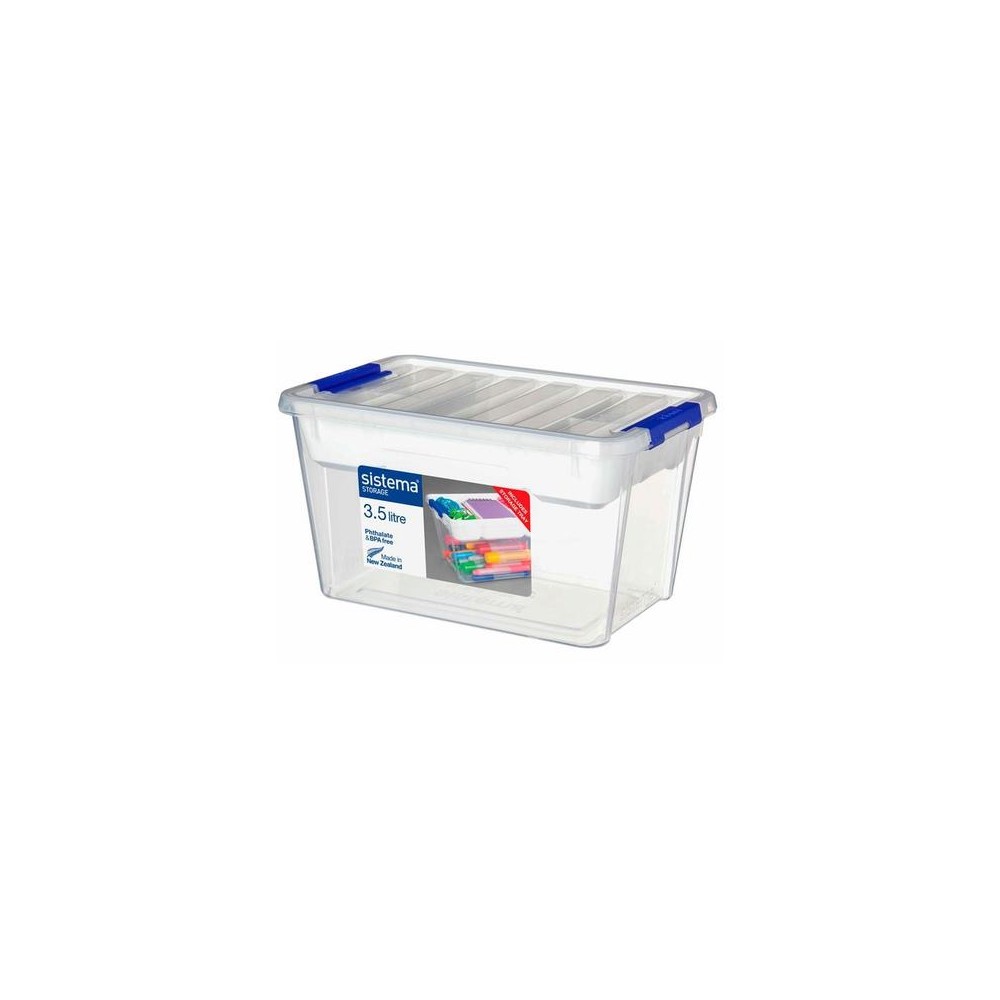 Универсальный контейнер с лотком Storage, V 3,5 л, Пластик, L 16 см, W 24,7 см, H 13,7 см, Sistema