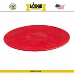 Коврик для горячего NEW, D 18.2 см, красный, силикон жаропрочный, Lodge, США