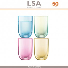 Набор стопок Polka для водки, текилы, ручная работа, 4 шт по 60 мл, цвет мультиколор, LSA