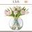 Ваза Pearl, ручная работа, 16 см, цвет перламутр, LSA