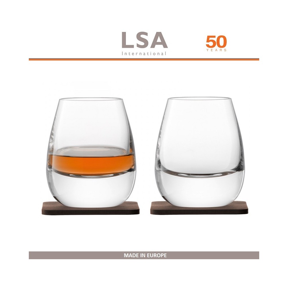 Набор стаканов Islay Whisky ручной выдувки на подставках, 2 по 250 мл, LSA