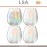 Набор бокалов Pearl для воды, сока, ручная работа, 4 шт по 425 мл, цвет перламутр, LSA