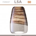 Ваза Forest зебрано прозрачный, ручная выдувка, H 33 см, LSA