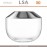 Ваза SPACE Platina, 15 см, ручная выдувка, LSA