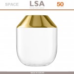 Ваза SPACE Gold, 39 см, ручная выдувка, LSA
