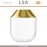 Ваза SPACE Gold, 39 см, ручная выдувка, LSA