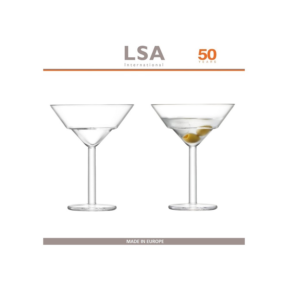 Бокалы MIXOLOGIST для мартини, 2 шт по 230 мл, ручная выдувка, LSA