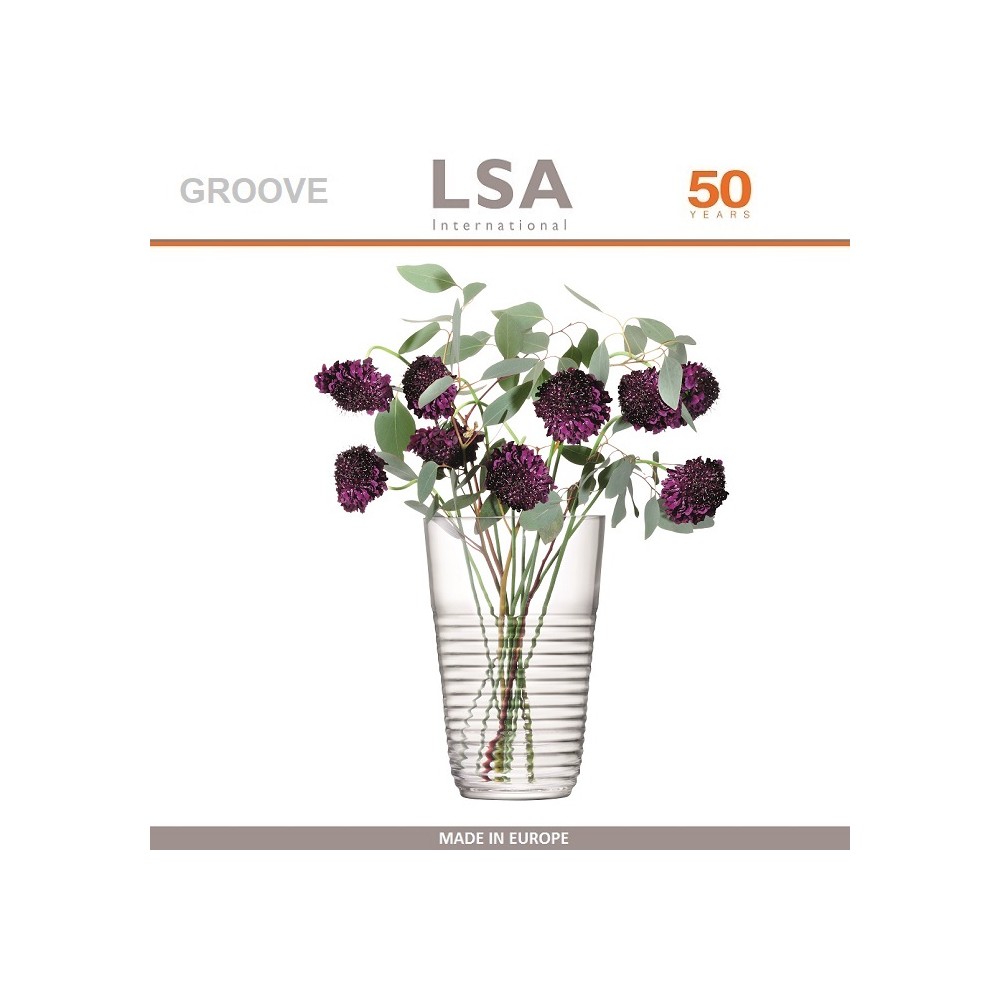 Ваза Groove, ручная выдувка, 26 см, LSA