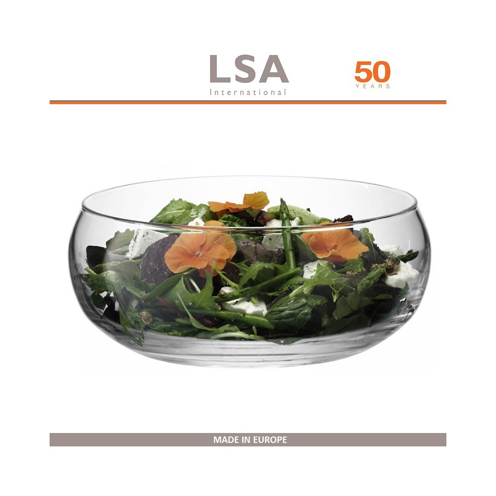 Блюдо-салатник SERVE ручной выдувки, D 27.5 см, LSA