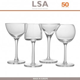 Набор бокалов LULU для ликеров, ручная работа, 4 шт по 60 мл, LSA