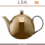 Заварочный чайник Polka, ручная работа, 750 мл, цвет коричневый металлик, LSA