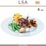 Набор обеденных тарелок DINE с бортиком, 4 шт, D 27 см, LSA