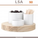 Доска Lotta с емкостями для закусок, 4 предмета, LSA