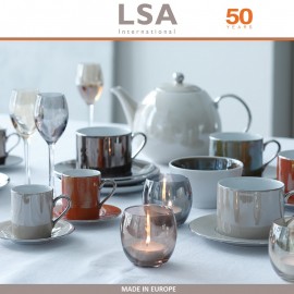 Заварочный чайник Polka, ручная работа, 750 мл, цвет терракотовый металлик, LSA