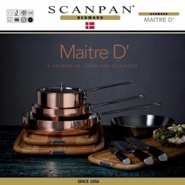 Кастрюля MaitreD, D 16 см, 1.5 л., медь, сталь 18/10, SCANPAN