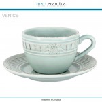 Пара чайная (кофейная) Venice нежная бирюза, 200 мл, Matceramica