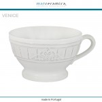 Большая кружка Venice белый кремовый для завтрака, бульона, 500 мл, Matceramica