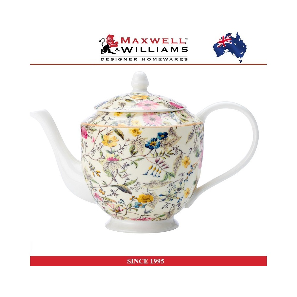 Заварочный чайник Summer Flowers в подарочной упаковке, 1000 мл, серия William Kilburn, Maxwell & Williams