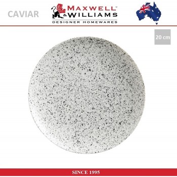 Закусочная тарелка Caviar пепел, 20 см, Maxwell & Williams