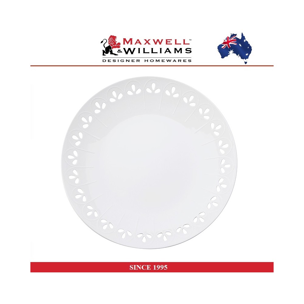 Блюдо-тарелка Lille "ажурный край", D 31 см, Maxwell & Williams