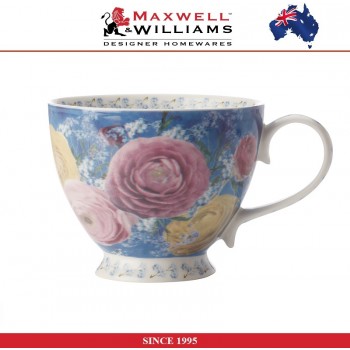 Кружка Peony в подарочной упаковке голубой, 400 мл, серия MW Mugs, Maxwell & Williams