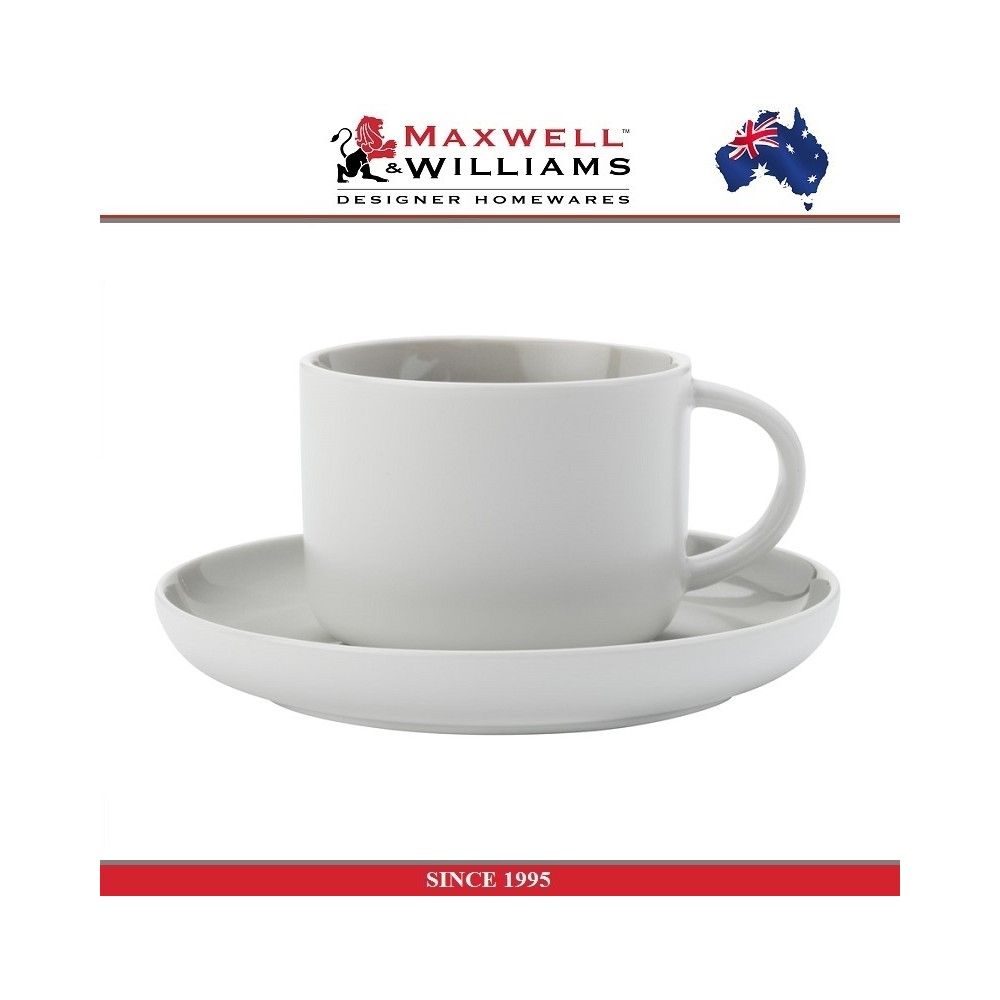 Чайная пара Tint белый-серый, 250 мл, Maxwell & Williams