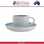 Кофейная пара Tint белый-голубой, 100 мл, Maxwell & Williams
