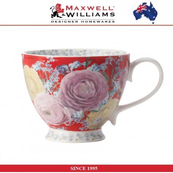 Кружка Peony в подарочной упаковке красный, 400 мл, серия MW Mugs, Maxwell & Williams