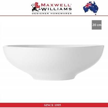 Глубокая тарелка Basic White для салата, супа, 20 см, Maxwell & Williams