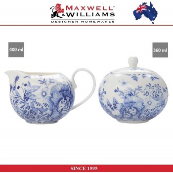 Комплект Blue Flowers: молочник и сахарница в подарочной упаковке, Maxwell & Williams