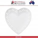 Десертная тарелка Lille сердце "ажурный край", D 22 см, Maxwell & Williams