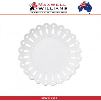 Десертная тарелка Lille "ажурный край", D 23 см, Maxwell & Williams