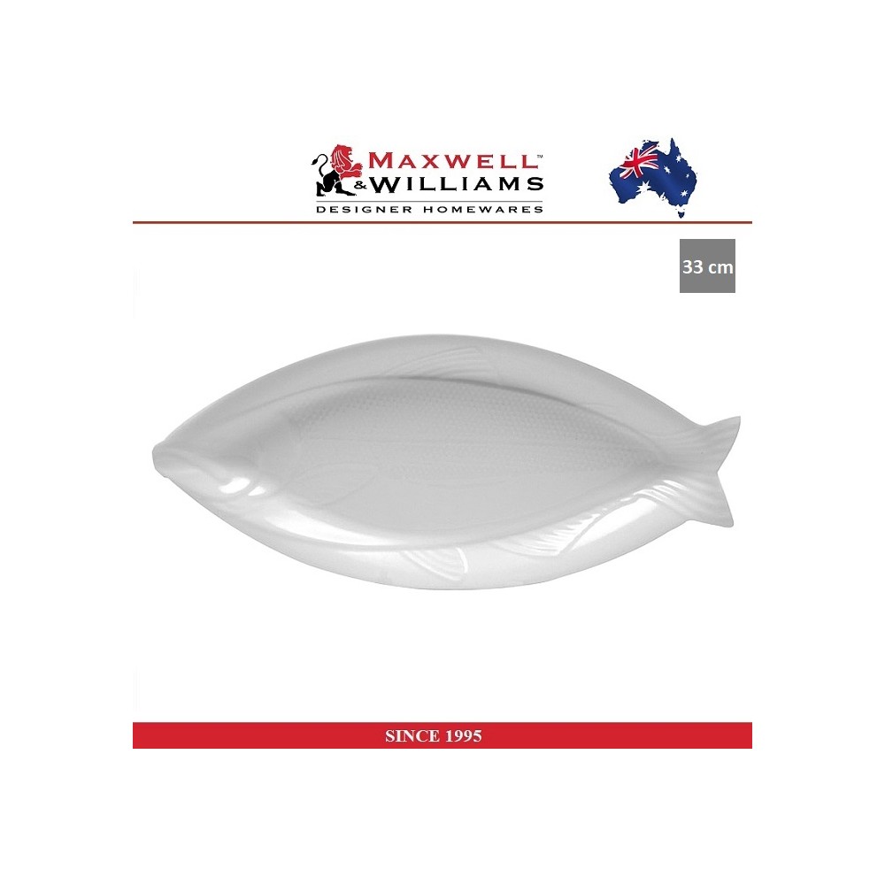 Блюдо Basic White для рыбы, 33 х 16 см, Maxwell & Williams