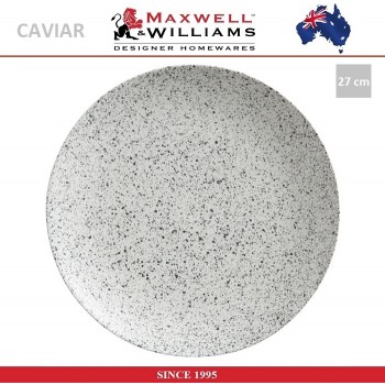 Обеденная тарелка Caviar пепел, 27.5 см, Maxwell & Williams