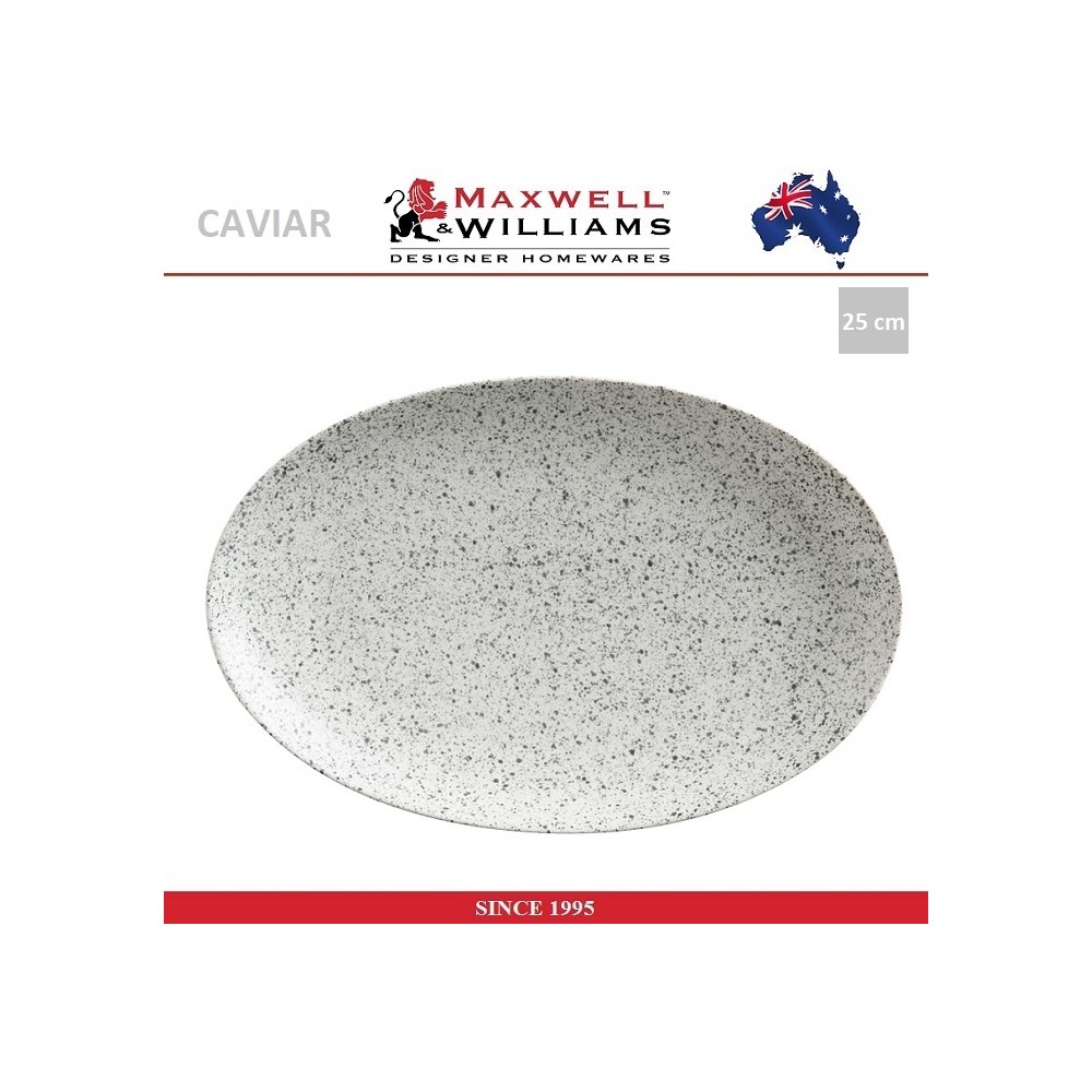 Блюдо Caviar пепел, 25 х 16 см, Maxwell & Williams