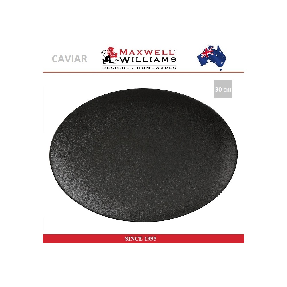 Блюдо Caviar черный, 30 х 22 см, Maxwell & Williams