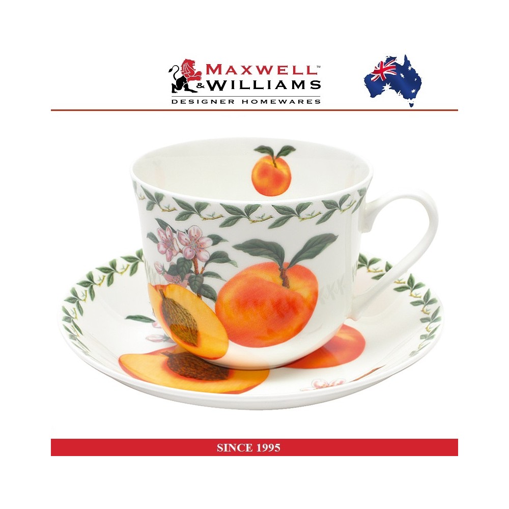 Большая пара чайная Apricot (абрикос) в подарочной упаковке, 480 мл, серия Orchard, Maxwell & Williams