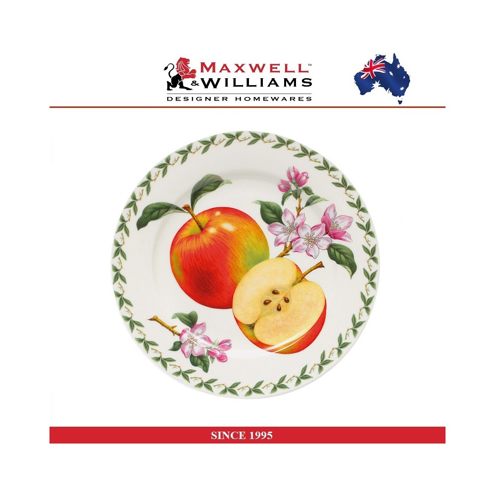 Десертная тарелка Apple (яблоко) в подарочной упаковке, 20 см, серия Orchard, Maxwell & Williams