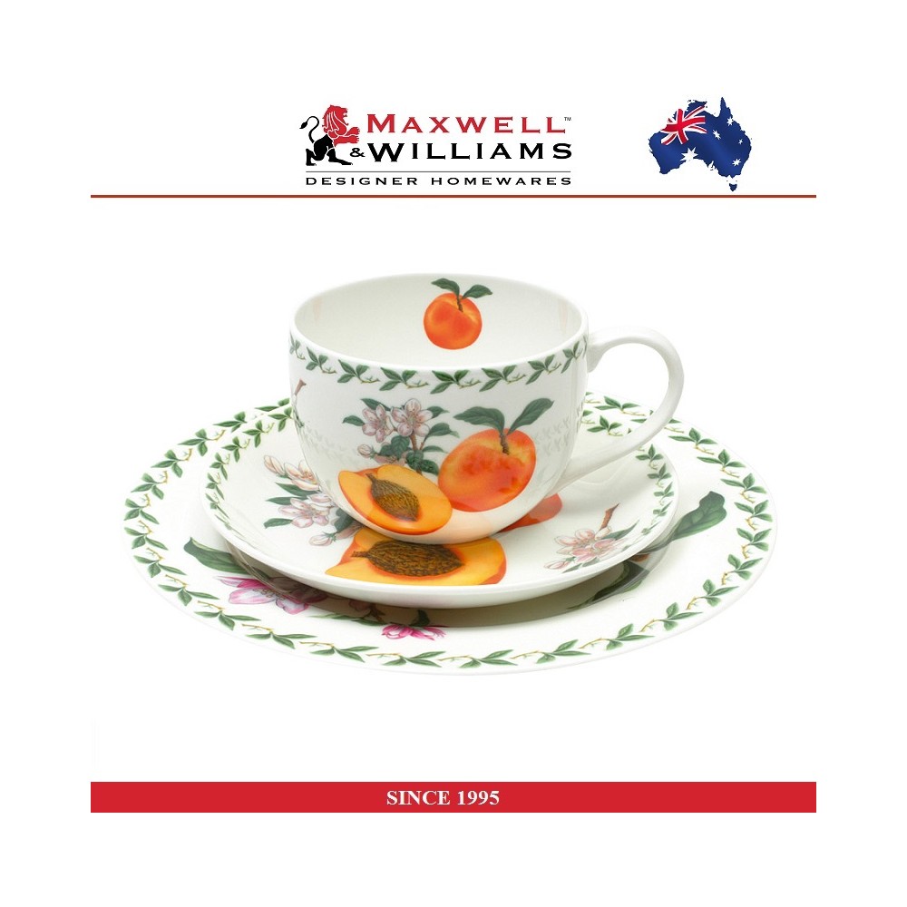 Набор для чаепития в подарочной упаковке Apricot (абрикос), 3 предмета, серия Orchard, Maxwell & Williams