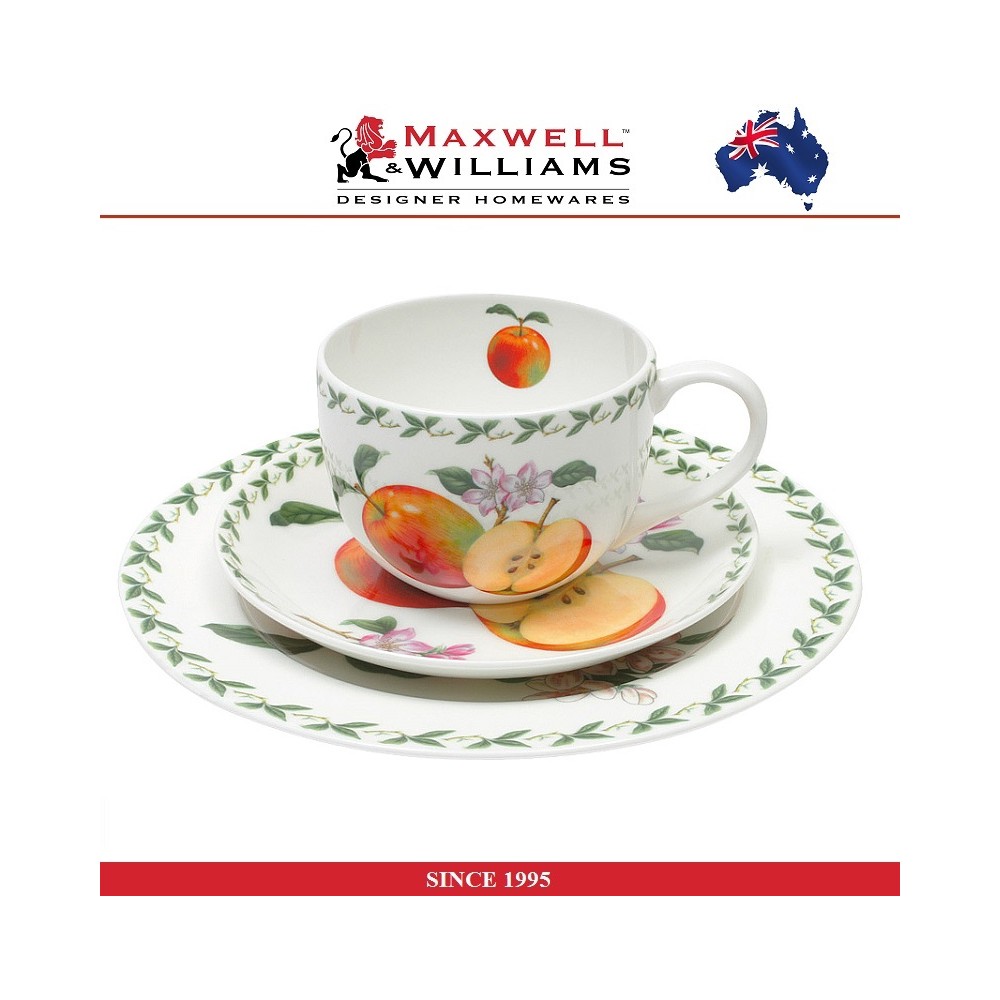Набор для чаепития в подарочной упаковке Apple (яблоко), 3 предмета, серия Orchard, Maxwell & Williams