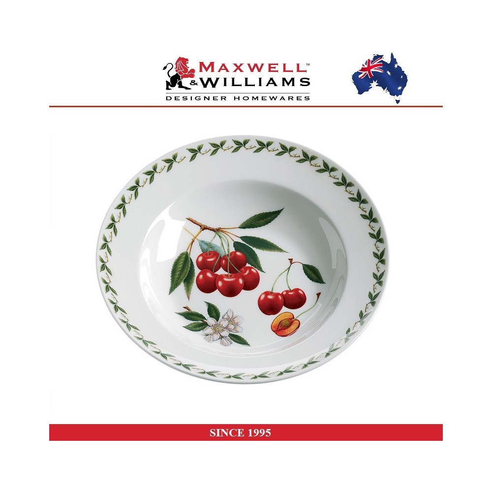 Глубокая тарелка Cherry (вишня), 23 см, серия Orchard, Maxwell & Williams