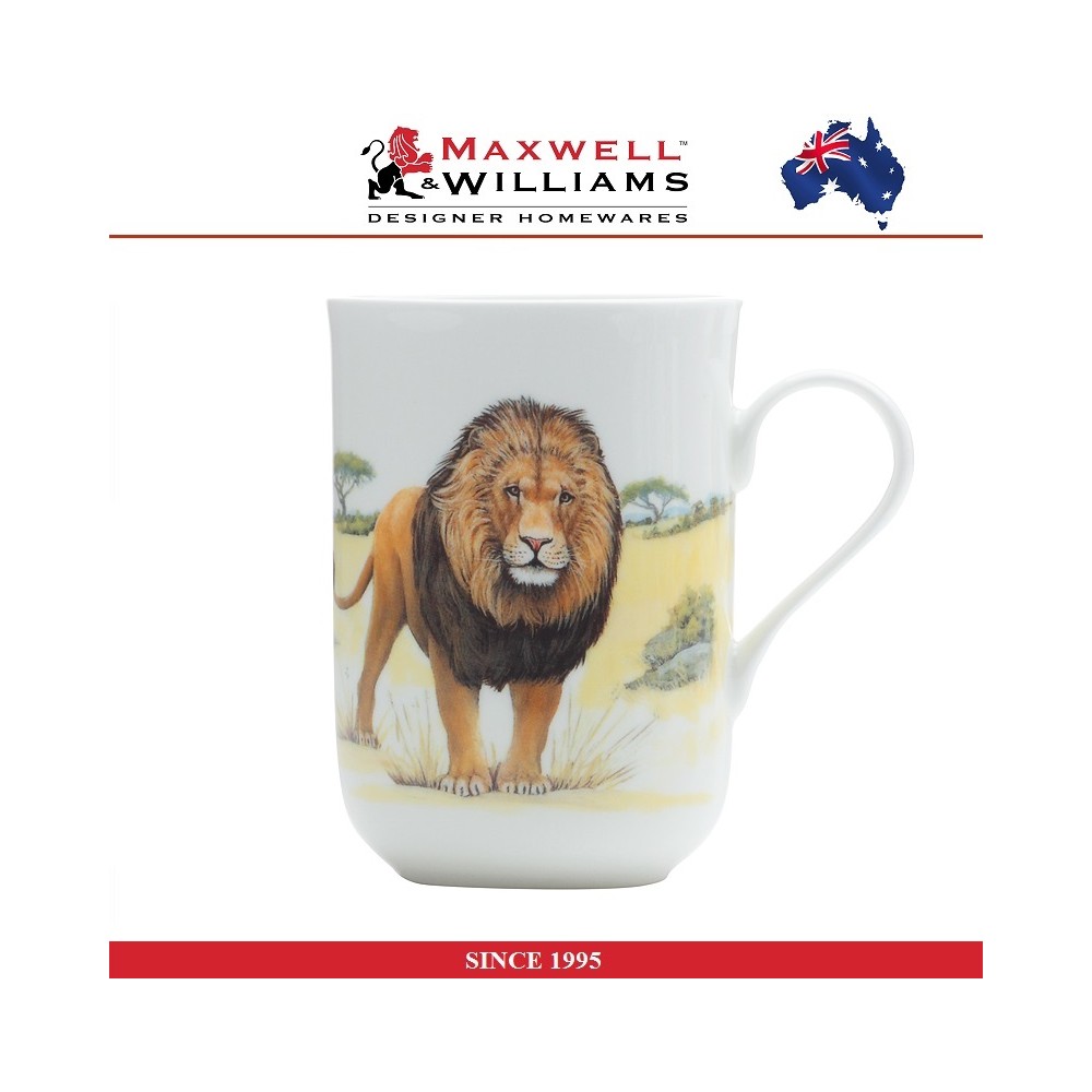 Кружка Lion в подарочной упаковке, 300 мл, серия Animals of the World, Maxwell & Williams