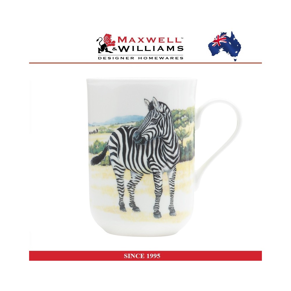 Кружка Zebra в подарочной упаковке, 300 мл, серия Animals of the World, Maxwell & Williams