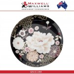 Десертная тарелка Kimono в подарочной упаковке, 20 см, черный, Maxwell & Williams